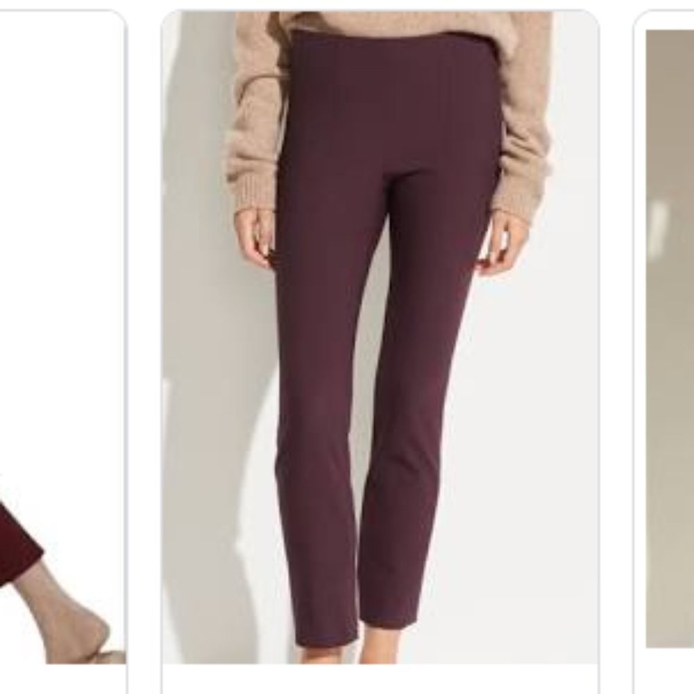 Vince Burgandy Pants Size Medium